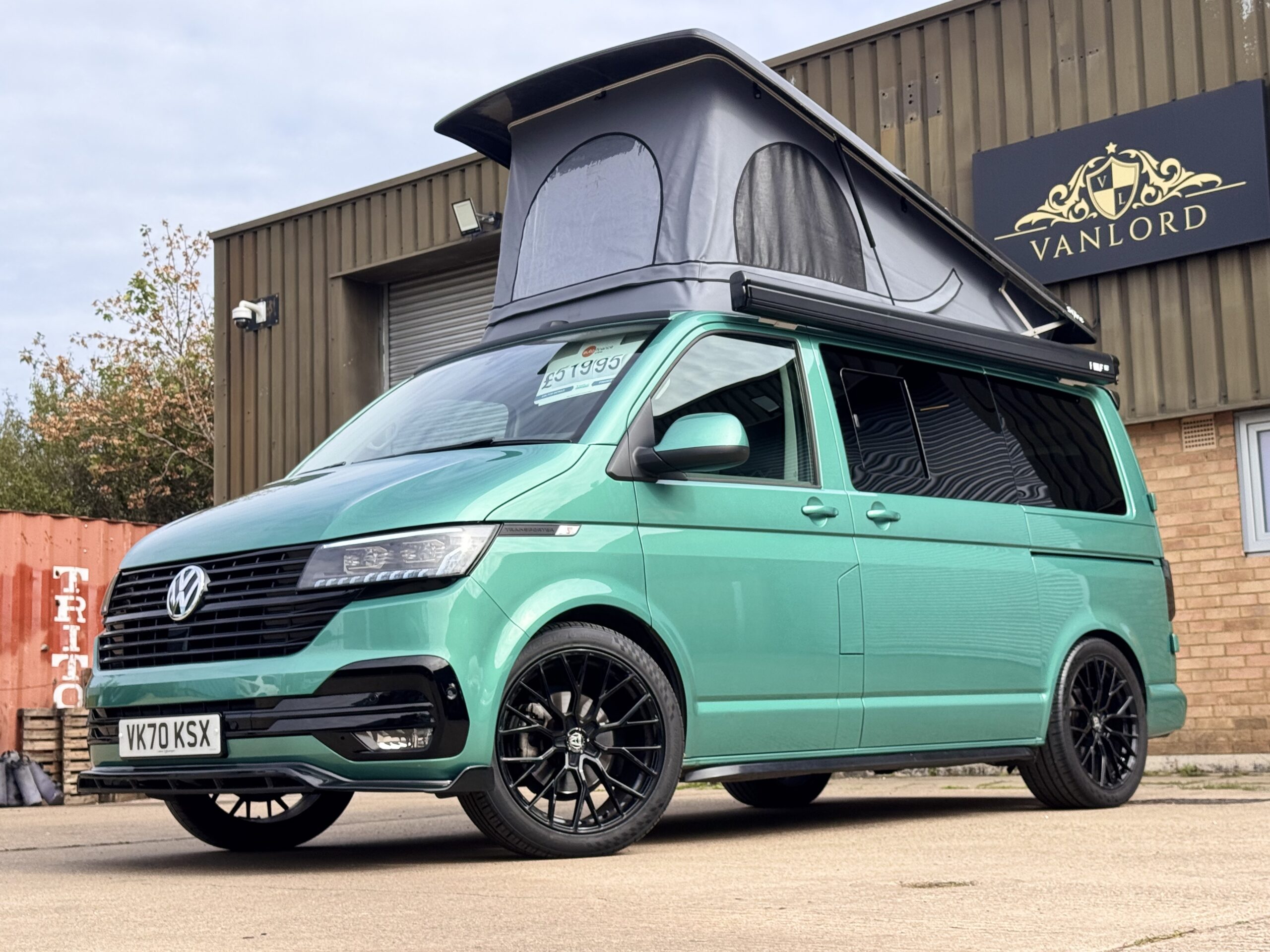 2020 VW Transporter T6.1 Camper T28 110BHP Euro6 5sp Manual SWB RIB Skyline NO VAT - Image 3