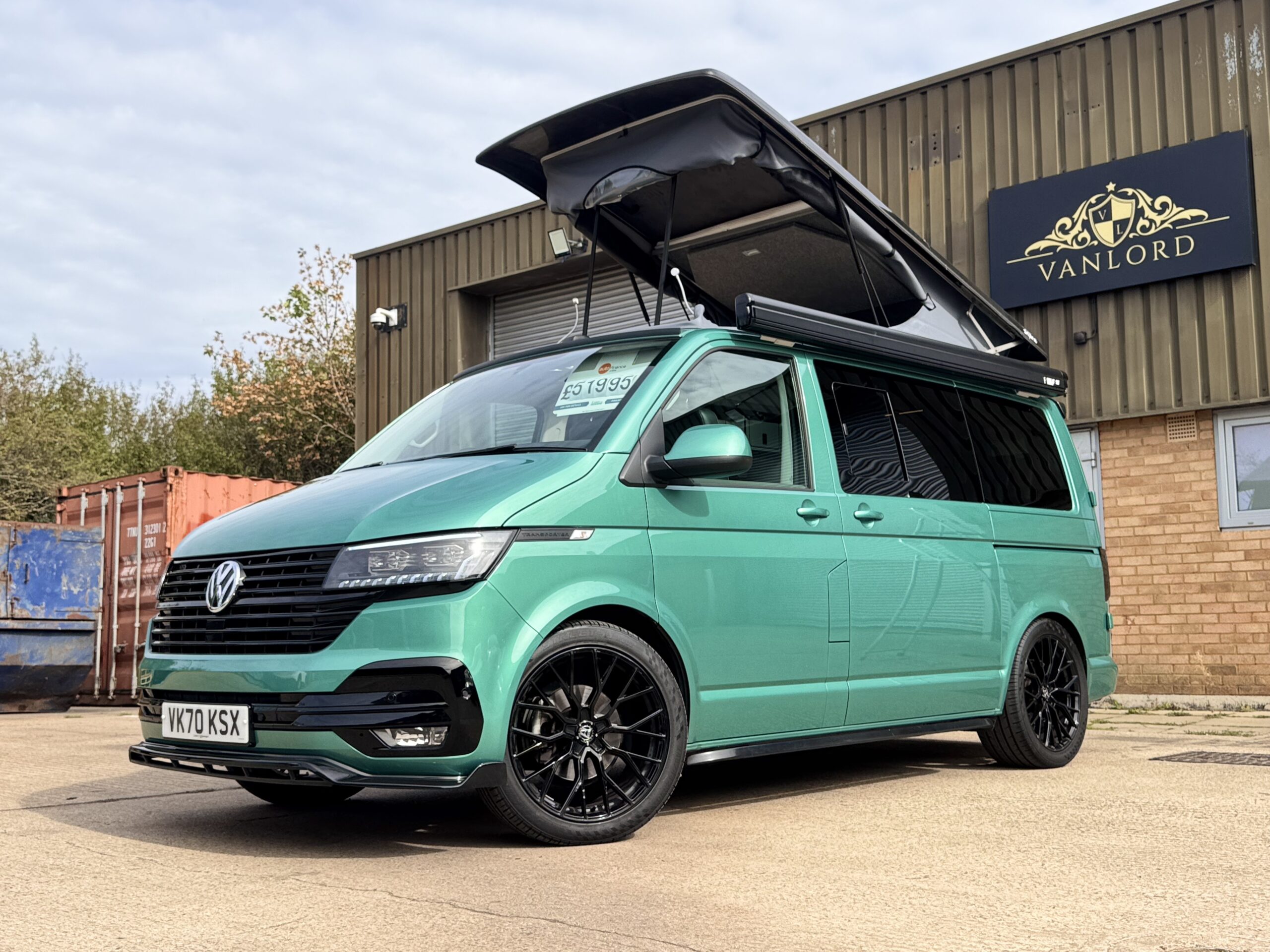 2020 VW Transporter T6.1 Camper T28 110BHP Euro6 5sp Manual SWB RIB Skyline NO VAT - Image 2