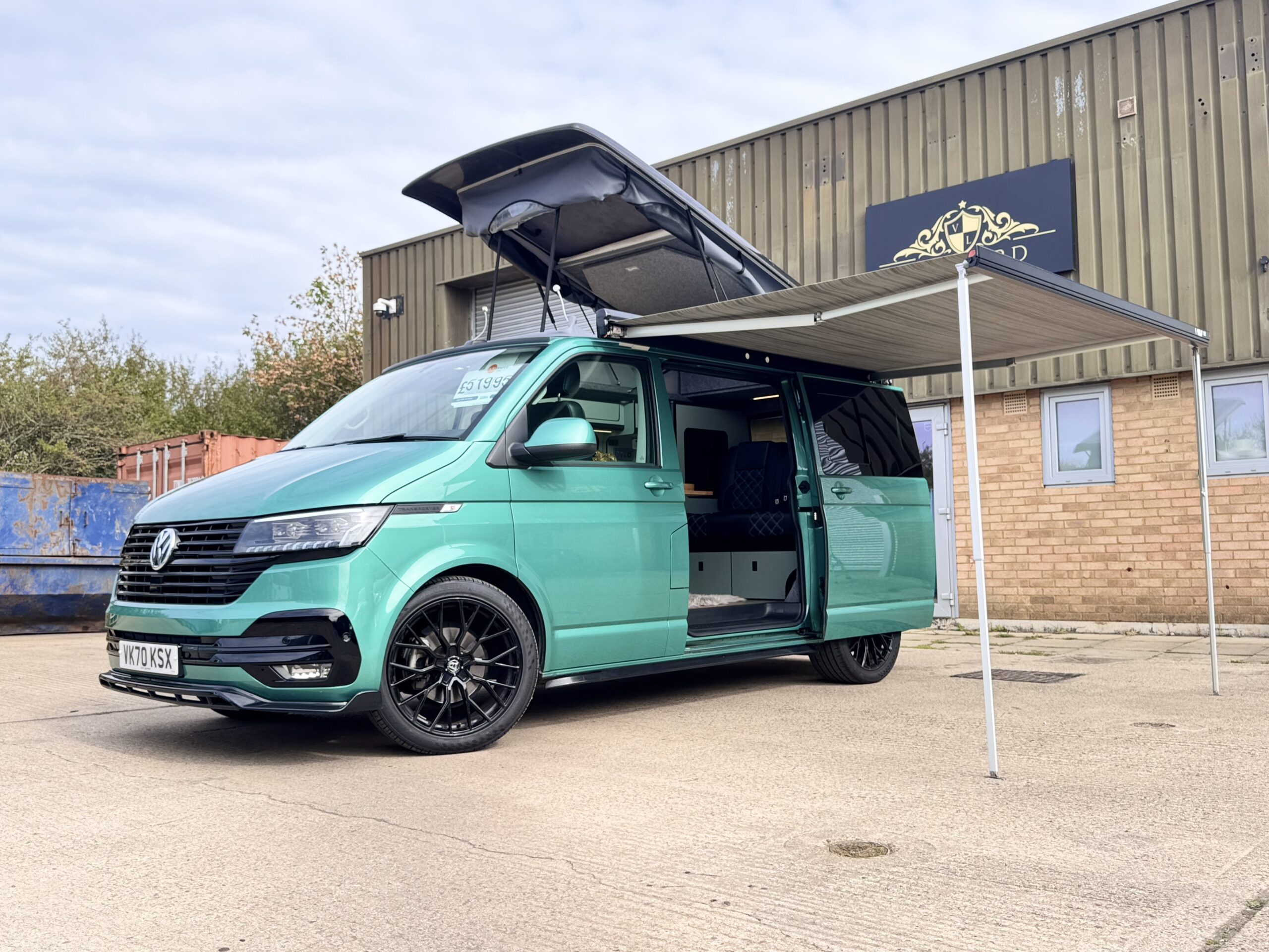 2020 VW Transporter T6.1 Camper T28 110BHP Euro6 5sp Manual SWB RIB Skyline NO VAT