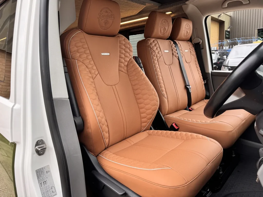 Signature Kendall tan quilted front seats